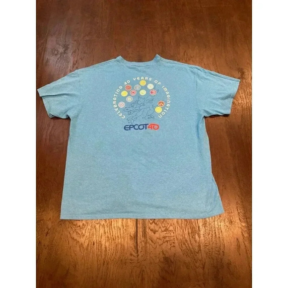 2022 Walt Disney World Parks‎ Epcot 40th Anniversary Figment Adult Shirt  #31 - Picture 1 of 3